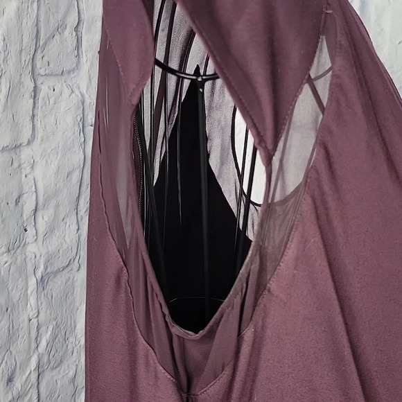 HELMUT LANG Deep Plumb Sleeveless Dress Size 10 - Picture 6 of 10